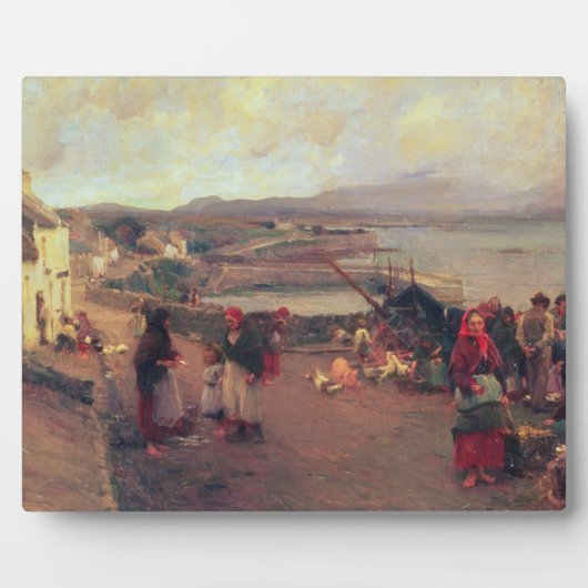 Het dorp Connemara - De weg naar de haven, 1898 Fotoplaat (Voorkant)