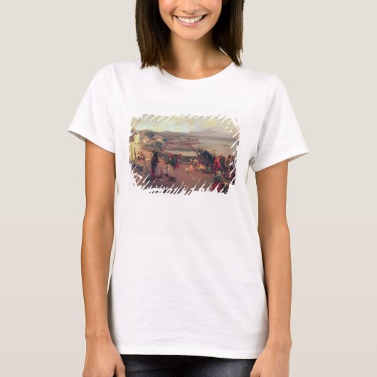 Het dorp Connemara - De weg naar de haven, 1898 T-shirt (Voorkant)