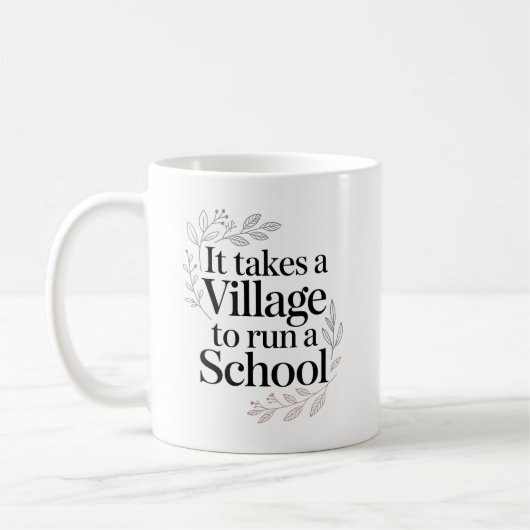 Het Dorp dat een School Drijft Quote Koffiemok (Links)