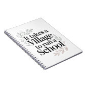 Het Dorp dat een School Drijft Quote Notitieboek (Rechterzijde)