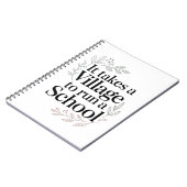 Het Dorp dat een School Drijft Quote Notitieboek (Linkerzijde)