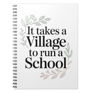 Het Dorp dat een School Drijft Quote Notitieboek