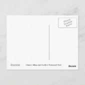 Het dorp Edensor en de kerk - briefkaart (Achterkant)