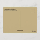 Het dorp Erbent in Turkmenistan Briefkaart (Achterkant)