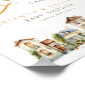 Het Dorp Favoren Neem Eén Bord Poster (Hoek)