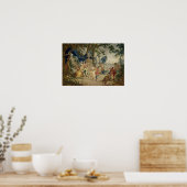 Het dorp Fete na D.Teniers Poster (Keuken)