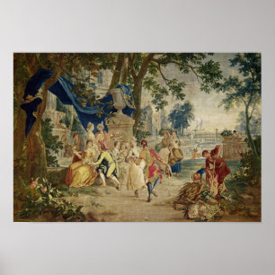 Het dorp Fete na D.Teniers Poster
