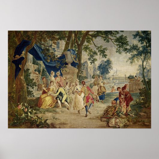 Het dorp Fete na D.Teniers Poster (Voorkant)