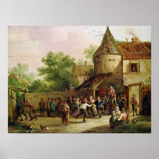 Het dorp Fete Poster (Voorkant)