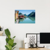 Het dorp Fjærland, fjord in Noorwegen poster (Thuiskantoor)