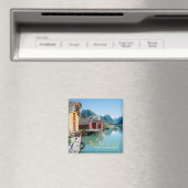 Het dorp Fjærland, Noorwegen vierkante tekst magne Magneet (Insitu (Vaatwasser))