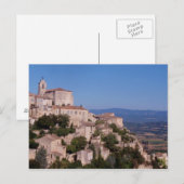Het dorp Gordes op de heuveltop Briefkaart (Voorkant / Achterkant)