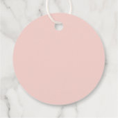 Het Dorp Heeft Hulp Winter Roze Sneeuw Dank je Bedankjes Labels (Achterkant)