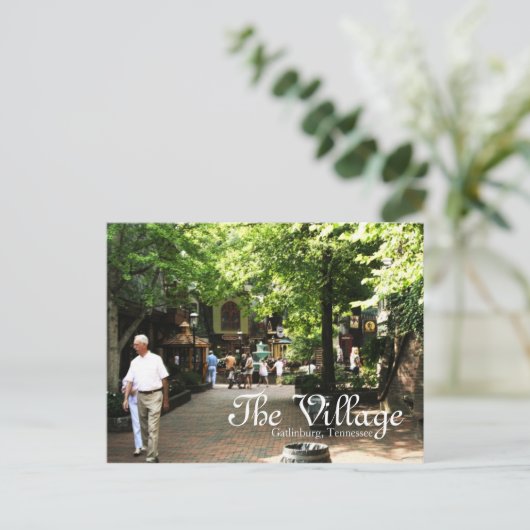 Het dorp in Gatlinburg, briefkaart van Tennessee (Staand voorkant)