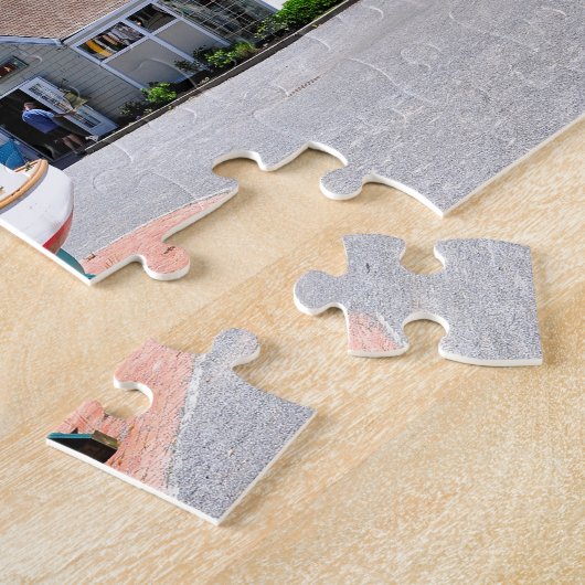 Het dorp Inlet bij Montauk Point Legpuzzel (Zijkant)