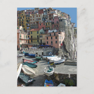 Het Dorp Italië Cinque Terre van Riomaggiore Briefkaart