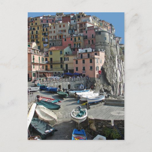 Het Dorp Italië Cinque Terre van Riomaggiore Briefkaart (Voorkant)