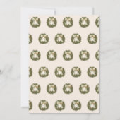 Het Dorp Kerst Baby Shower Kaart (Achterkant)