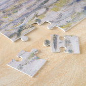 Het dorp Lavacourt Monet Fine Art Legpuzzel (Zijkant)