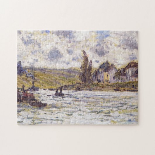 Het dorp Lavacourt Monet Fine Art Legpuzzel (Horizontaal)