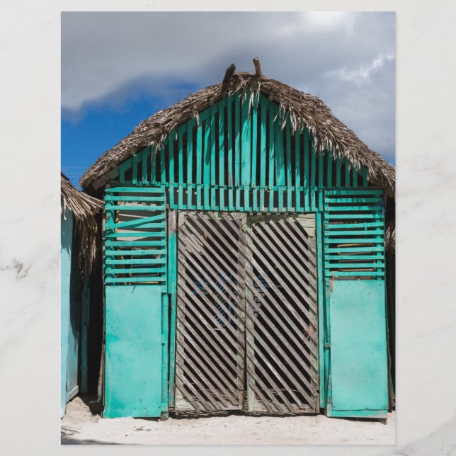 Het dorp Mano Juan in Saona Domenican (Voorkant)