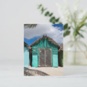 Het dorp Mano Juan in Saona Domenican Briefkaart (Staand voorkant)