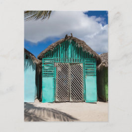 Het dorp Mano Juan in Saona Domenican Briefkaart