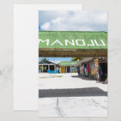 Het dorp Mano Juan in Saona Domenican Briefpapier (Voorkant / Achterkant)