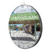 Het dorp Mano Juan in Saona Domenican Dartbord (Voorkant Rechts)