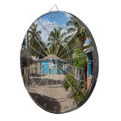 Het dorp Mano Juan in Saona Domenican Dartbord (Voorkant Rechts)