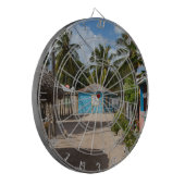 Het dorp Mano Juan in Saona Domenican Dartbord (Voorkant Links)