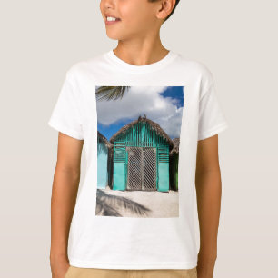 Het dorp Mano Juan in Saona Domenican T-shirt