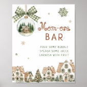 Het Dorp Neutrale Baby Shower Moeder-dag Bar Poster (Voorkant)