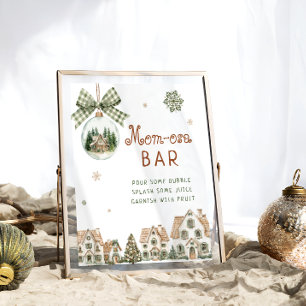 Het Dorp Neutrale Baby Shower Moeder-dag Bar Poster