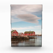 Het dorp Noorwegen Lofoten Vist Fotoblokken (Voorkant)
