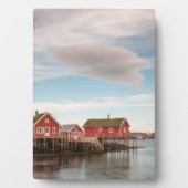 Het dorp Noorwegen Lofoten Vist Fotoplaat (voorkant)