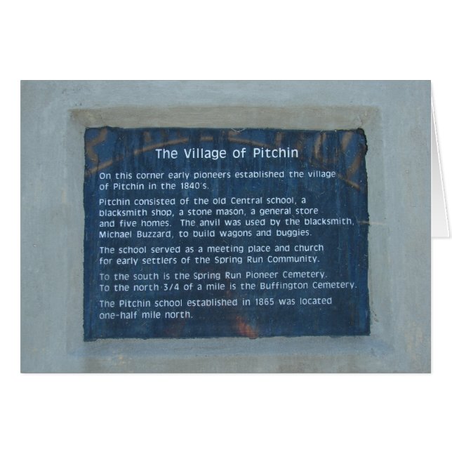 Het dorp Pitchin, Iowa (Voorkant Horizontaal)