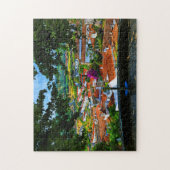 Het dorp Real Portugal — Obidos Castled Legpuzzel (Verticaal)