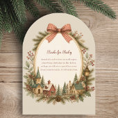 Het Dorp Rustic Winter Baby Shower Kaart