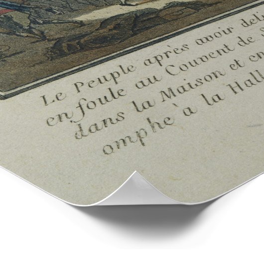 Het dorp Saint-Lazare Poster (Hoek)