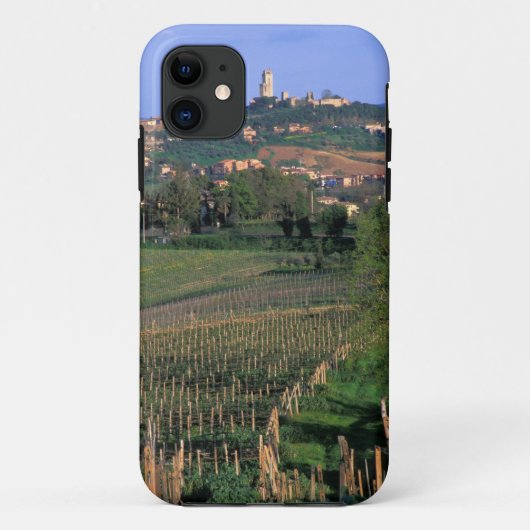 Het dorp San Gimignano ligt in de glooiende Case-Mate iPhone Case (Achterkant)