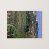Het dorp San Gimignano ligt in de glooiende Legpuzzel (Horizontaal)