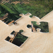 Het dorp San Gimignano ligt in de glooiende Legpuzzel (Zijkant)