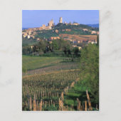 Het dorp San Gimignano zit in het rolrooster Briefkaart (Voorkant)