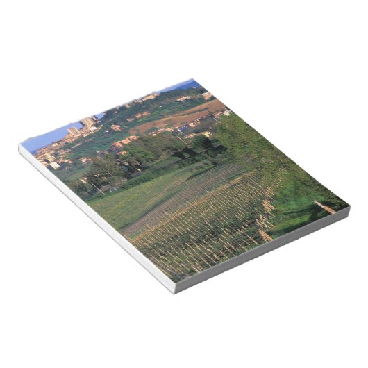 Het dorp San Gimignano zit in het rolrooster Notitieblok (Schuin)