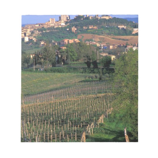 Het dorp San Gimignano zit in het rolrooster Notitieblok (Voorkant)