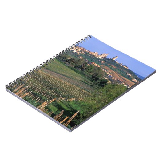 Het dorp San Gimignano zit in het rolrooster Notitieboek (Linkerzijde)