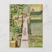 Het dorp Secoton Briefkaart (Voorkant)