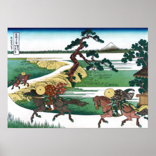 Het dorp Sekiya op de Sumida Poster