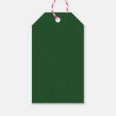 Het Dorp Sneeuwvlok Winter Baby Shower Cadeaulabel (Achterkant)
